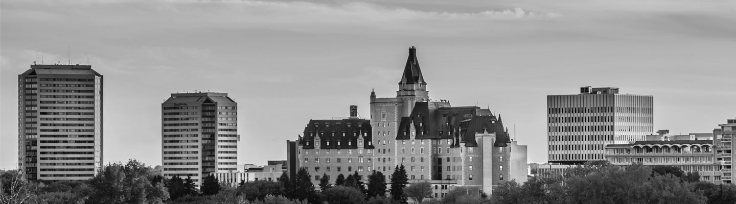 The Bessborough Hotel in Saskatoon, located along the South Saskatchewan River